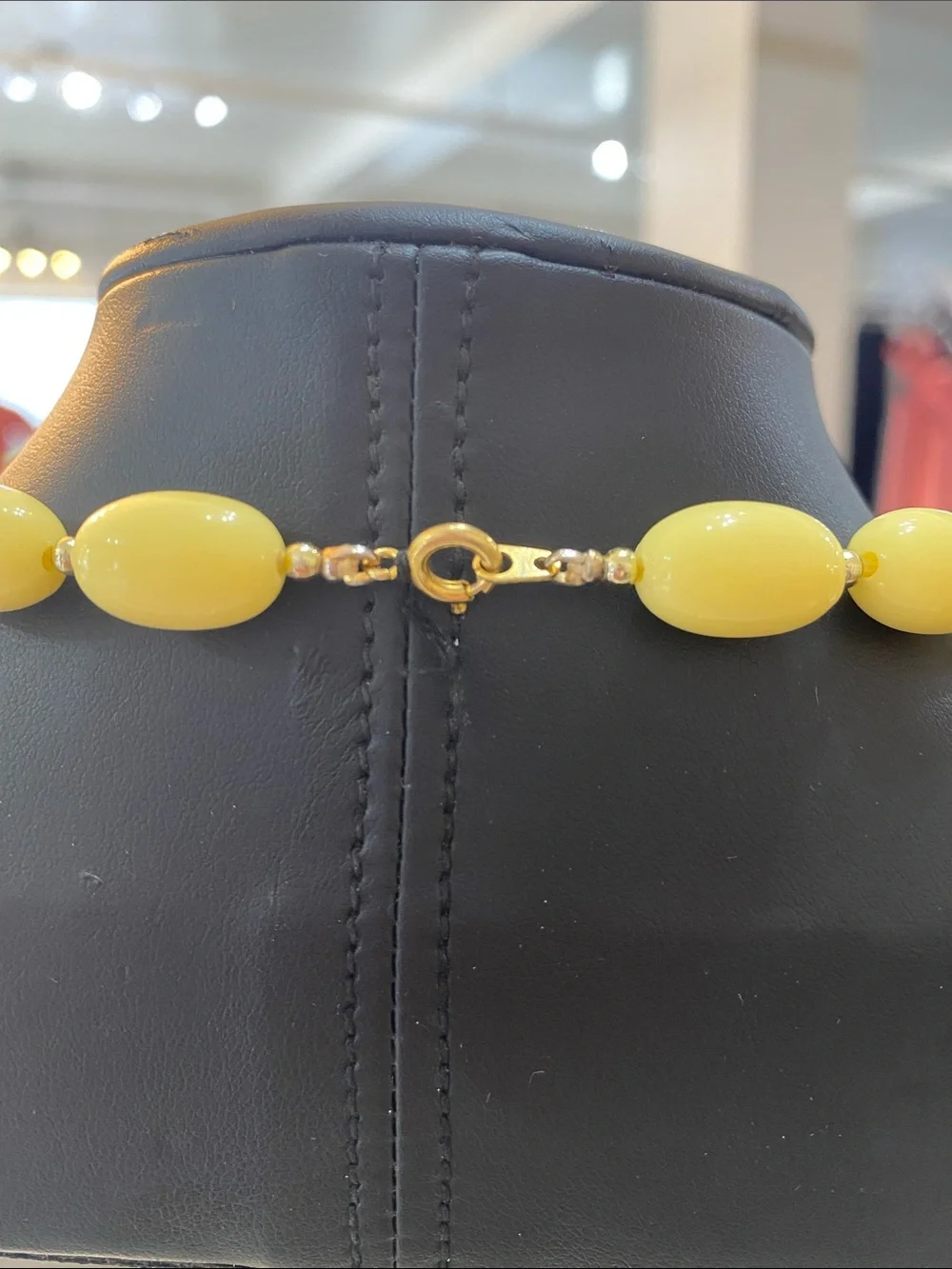 Yellow Bead Necklace
